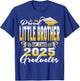 Proud Little Brother of two 2025 graduates twins graduation T-Shirt - T-Shirt | Royal