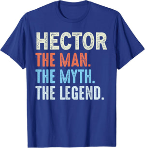 Hector The Legend Name Personalized Cute Idea Men Vintage T-Shirt - T-Shirt | Royal