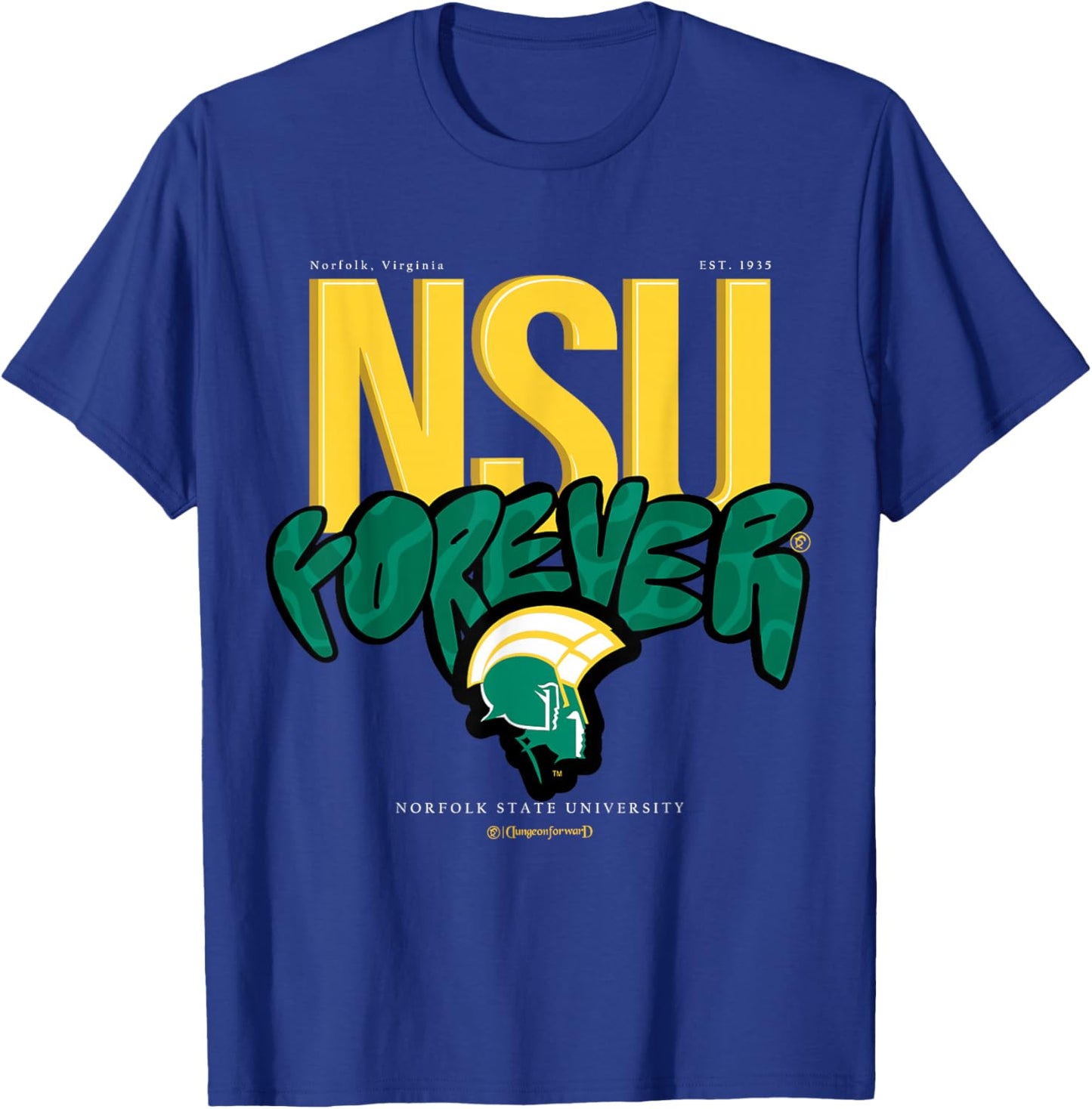 The Yard Essentials - Norfolk State University - NSU Forever T-Shirt - T-Shirt | Royal