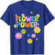 Flower Power Hippie Costume 60s 70s Party Carnival T-Shirt - T-Shirt | Royal