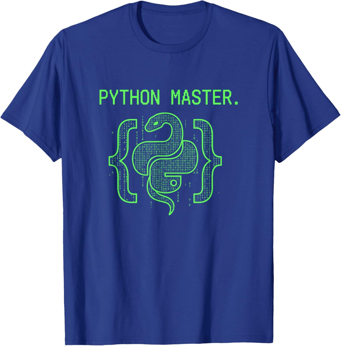 Python Master Computer Coding Programmers T-Shirt - T-Shirt | Royal