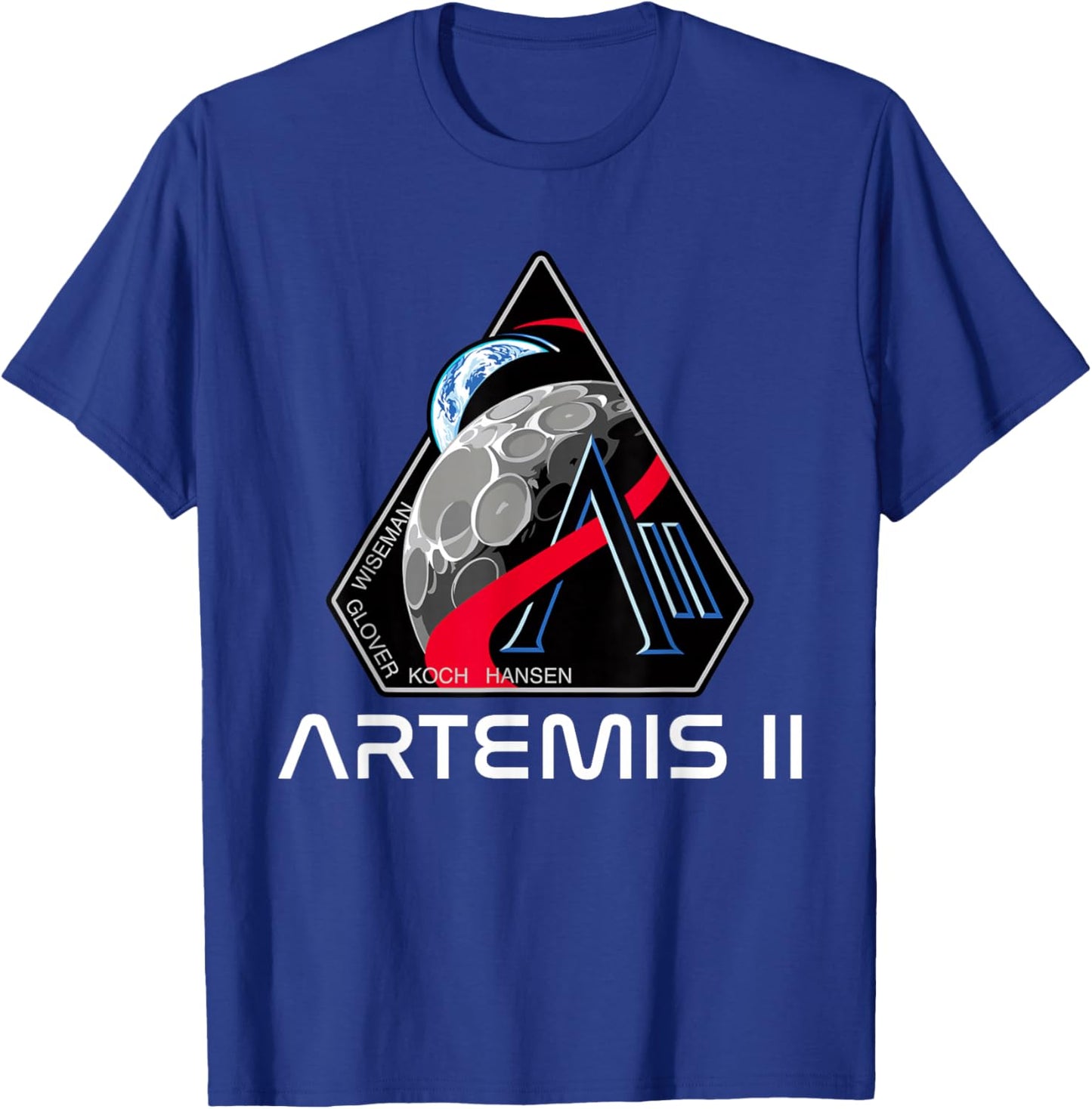 Artemis II Moon Mission Crew Space Exploration T-Shirt - T-Shirt | Royal