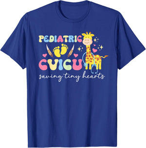 Pediatric CVICU Peds Cardiovascular Intensive Care Unit T-Shirt - T-Shirt | Royal