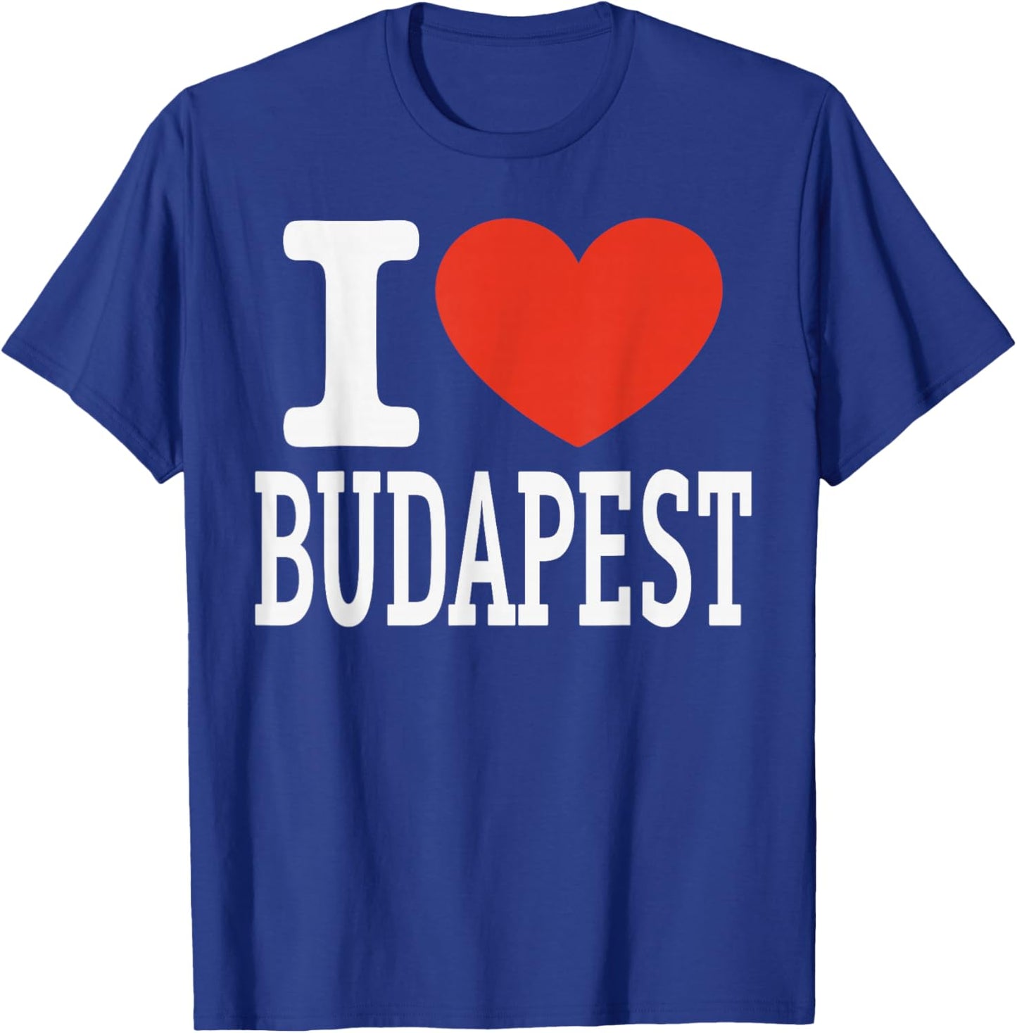 I Love Budapest City Heart Graphic Souvenir Travel T-Shirt - T-Shirt | Royal