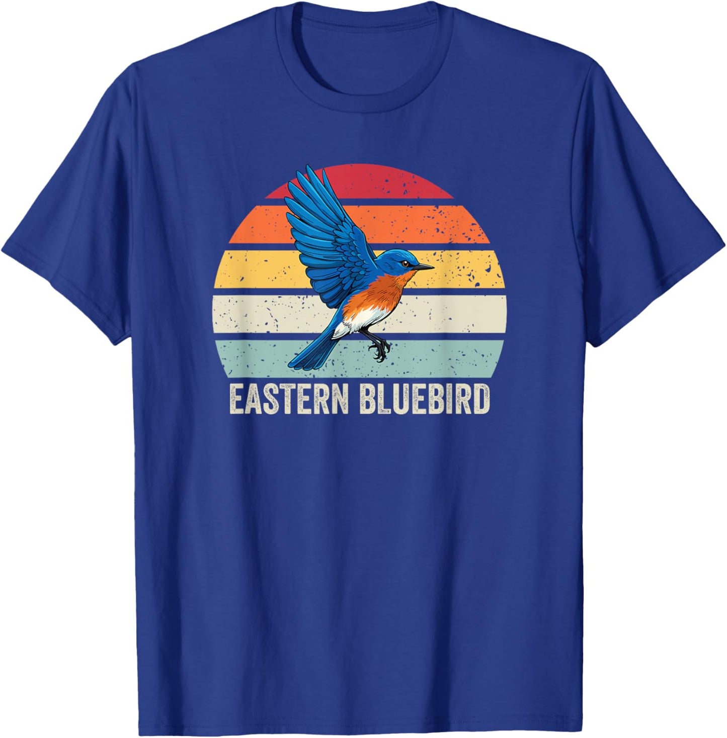 Eastern Bluebird Vintage Sunset, Eastern Bluebird T-Shirt - T-Shirt | Royal