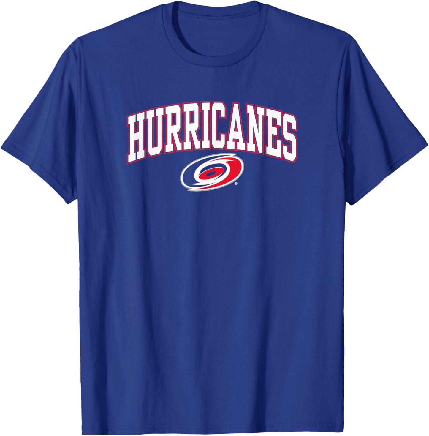 Carolina Hurricanes Arch Over Black Officially Licensed T-Shirt - T-Shirt | Royal