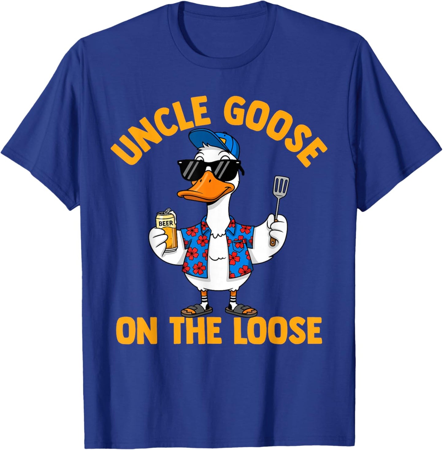Uncle Goose on The Loose Brother Family Father's Day T-Shirt - T-Shirt | Royal