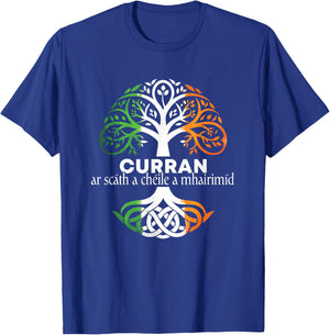 Curran Irish Family Name Celtic Irish Roots T-Shirt - T-Shirt | Royal