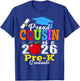 Proud Cousin of 2026 Pre-K Graduate Mothers Day Graduation T-Shirt - T-Shirt | Royal