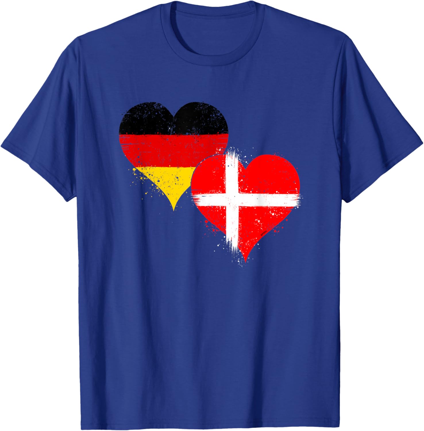Deutschland Dänemark Flagge für Stolze Dänisch Deutsche Fans T-Shirt - T-Shirt | Royal