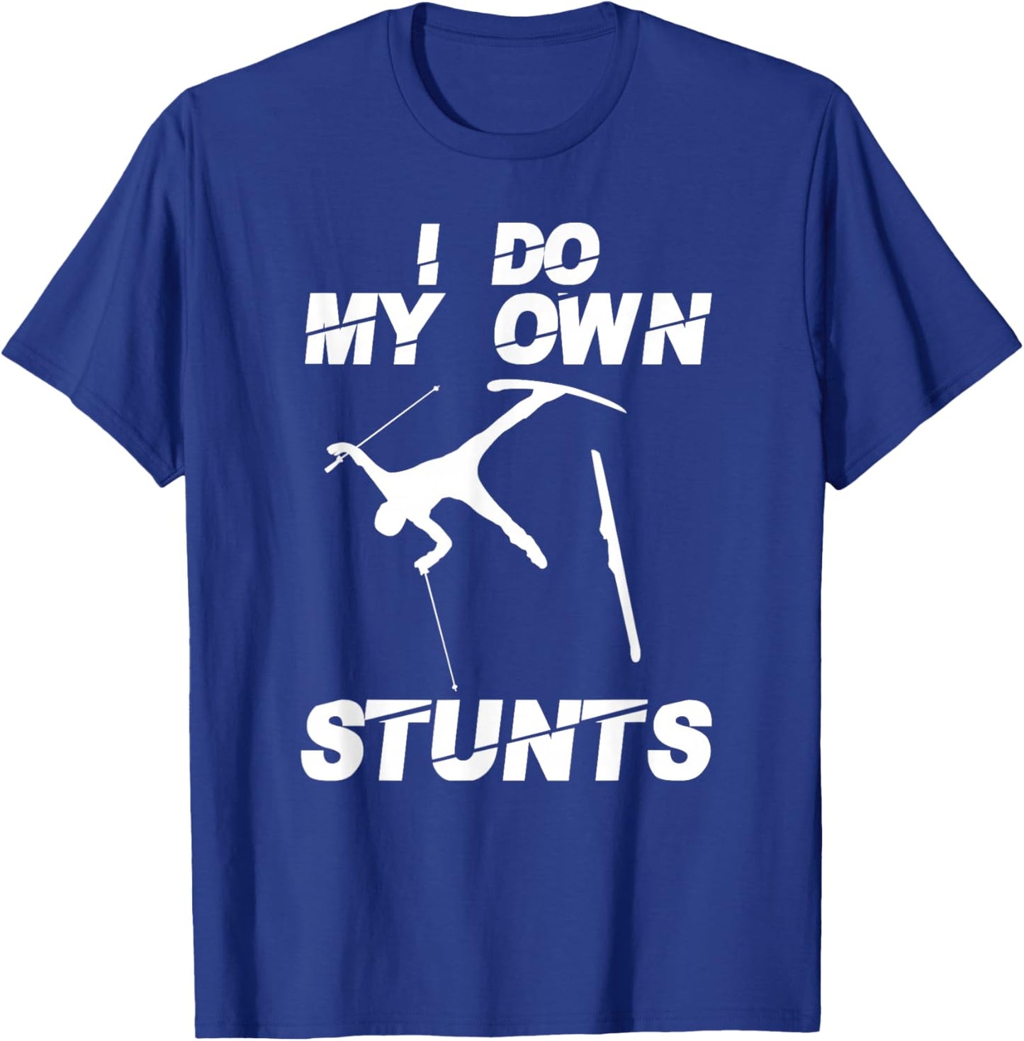 Unique Skiing Art Women Kids Skier Mountain Skiing T-Shirt - T-Shirt | Royal