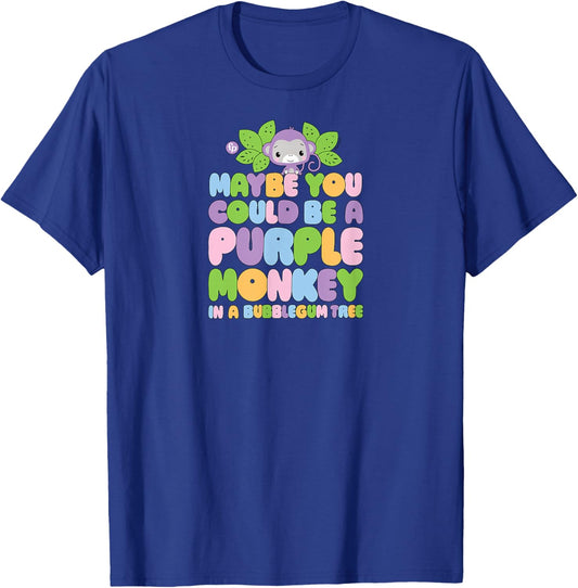 Fisher-Price Purple Monkey and Bubblegum Tree Song T-Shirt - T-Shirt | Royal