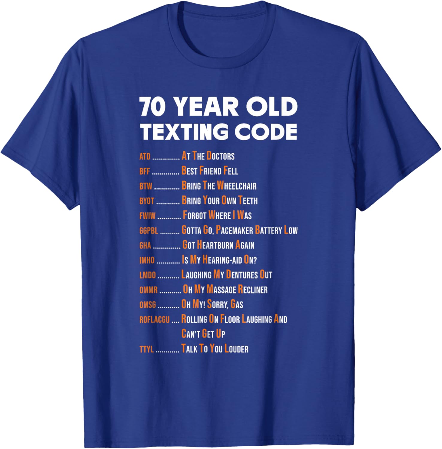 Acronym Sarcasm T-Shirt - T-Shirt | Royal