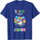 Shark Birthday Shirt 5 Years of Being Jawsome 5th Birthday T-Shirt - T-Shirt | Royal