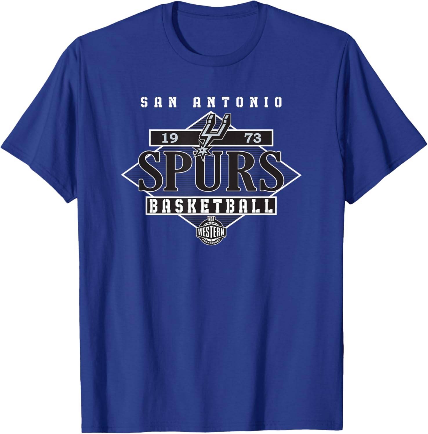 Offizieller NBA-Star der San Antonio Spurs im Diamant-Look T-Shirt - T-Shirt | Royal