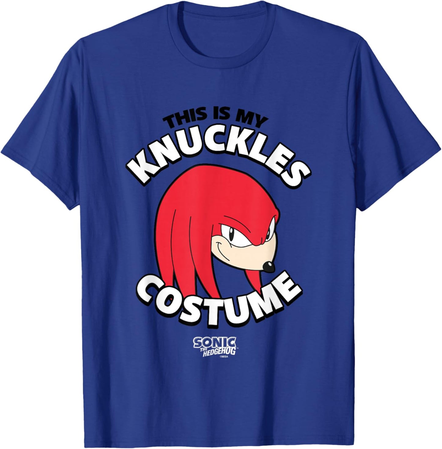 Sonic The Hedgehog Halloween Retro Knuckles Costume T-Shirt - T-Shirt | Royal