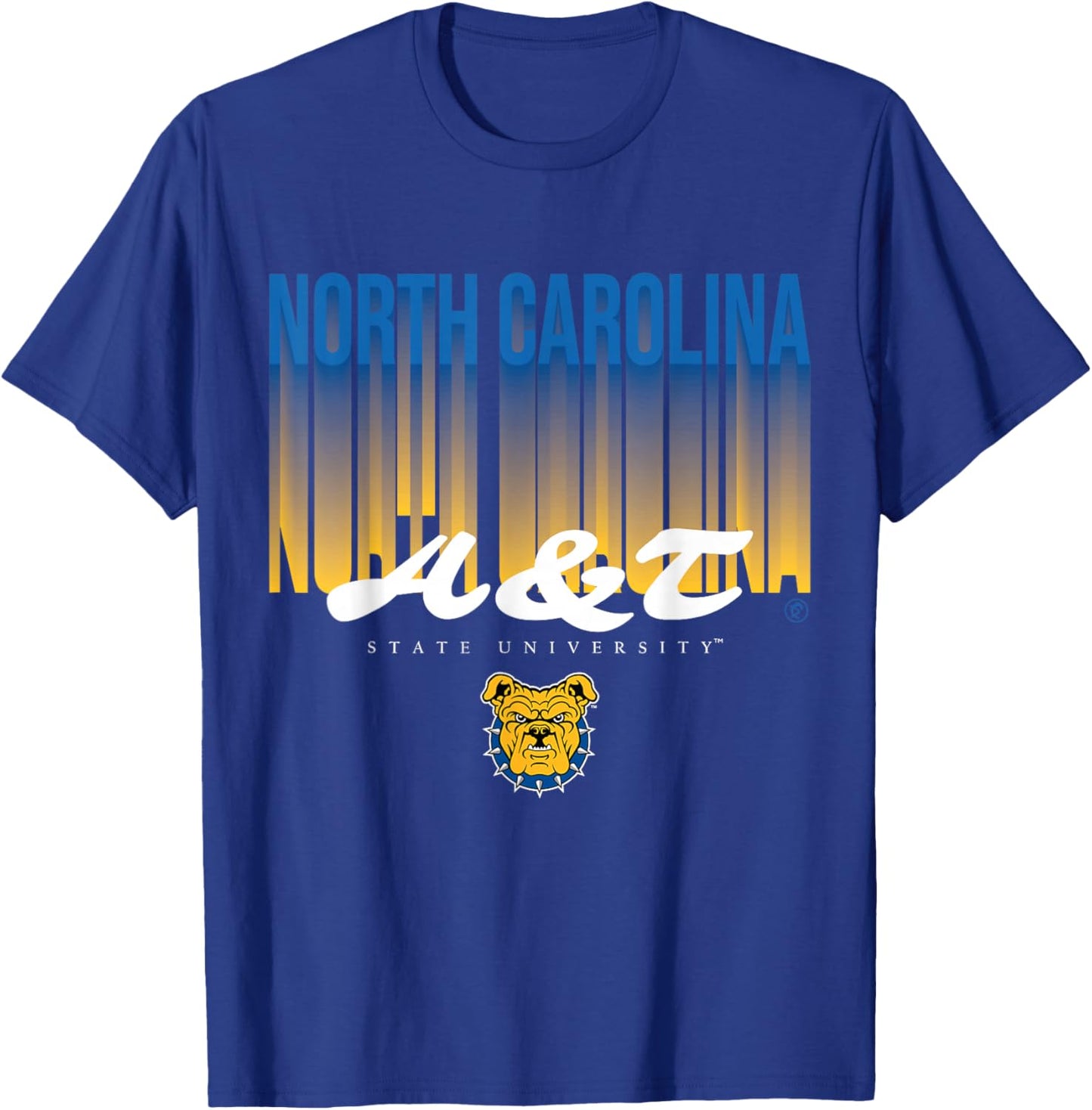 The Yard Essentials - North Carolina A&T State - NCAT Fade T-Shirt - T-Shirt | Royal