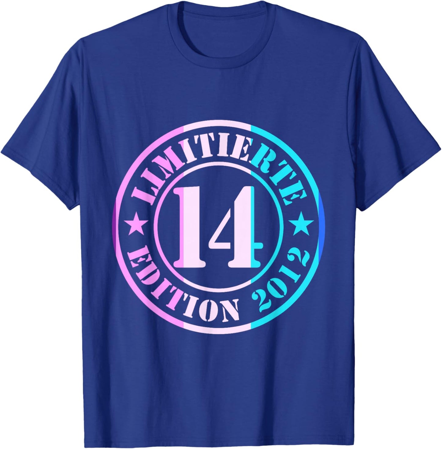 14. Geburtstag Junge Mädchen Limited Edition 2012 Jahre T-Shirt - T-Shirt | Royal
