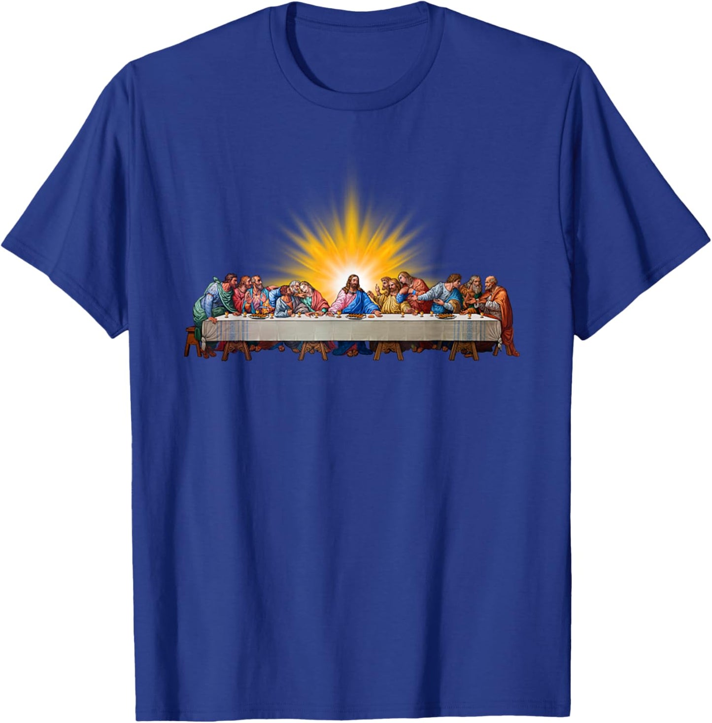 Last Supper Jesus Christ Leonardo Da Vinci Painting T-Shirt - T-Shirt | Royal