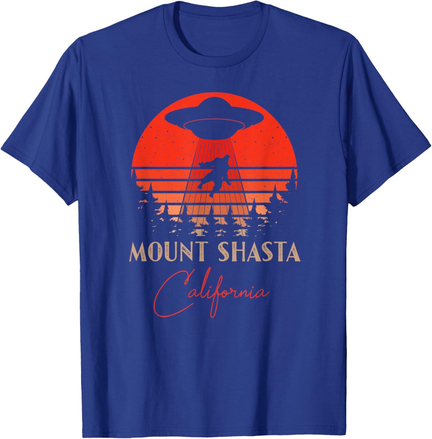 Mount Shasta California Souvenir Hiking T-Shirt - T-Shirt | Royal