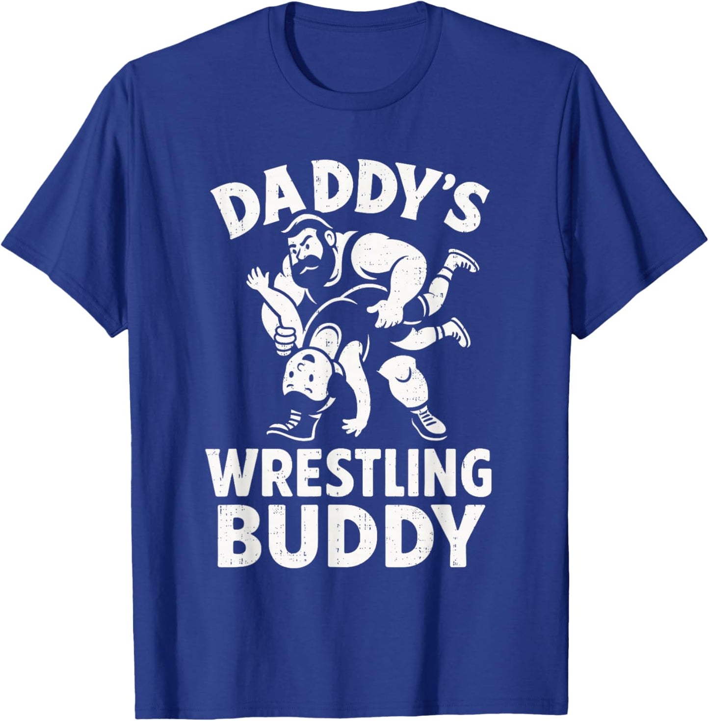 Funny Dad and Son Daughter Kids Wrestling Wrestler Wrestle T-Shirt - T-Shirt | Royal