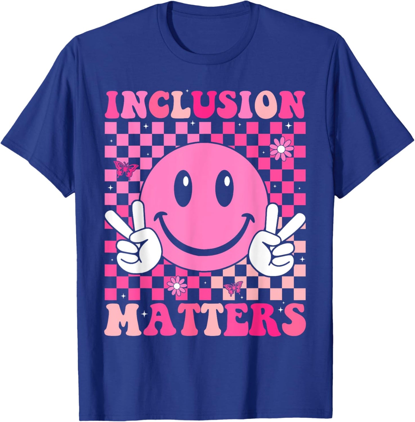 Inclusion Matters Groovy Special Education Teacher T-Shirt - T-Shirt | Royal