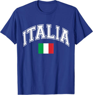 Italy Italian Flag Italia T-Shirt - T-Shirt | Royal