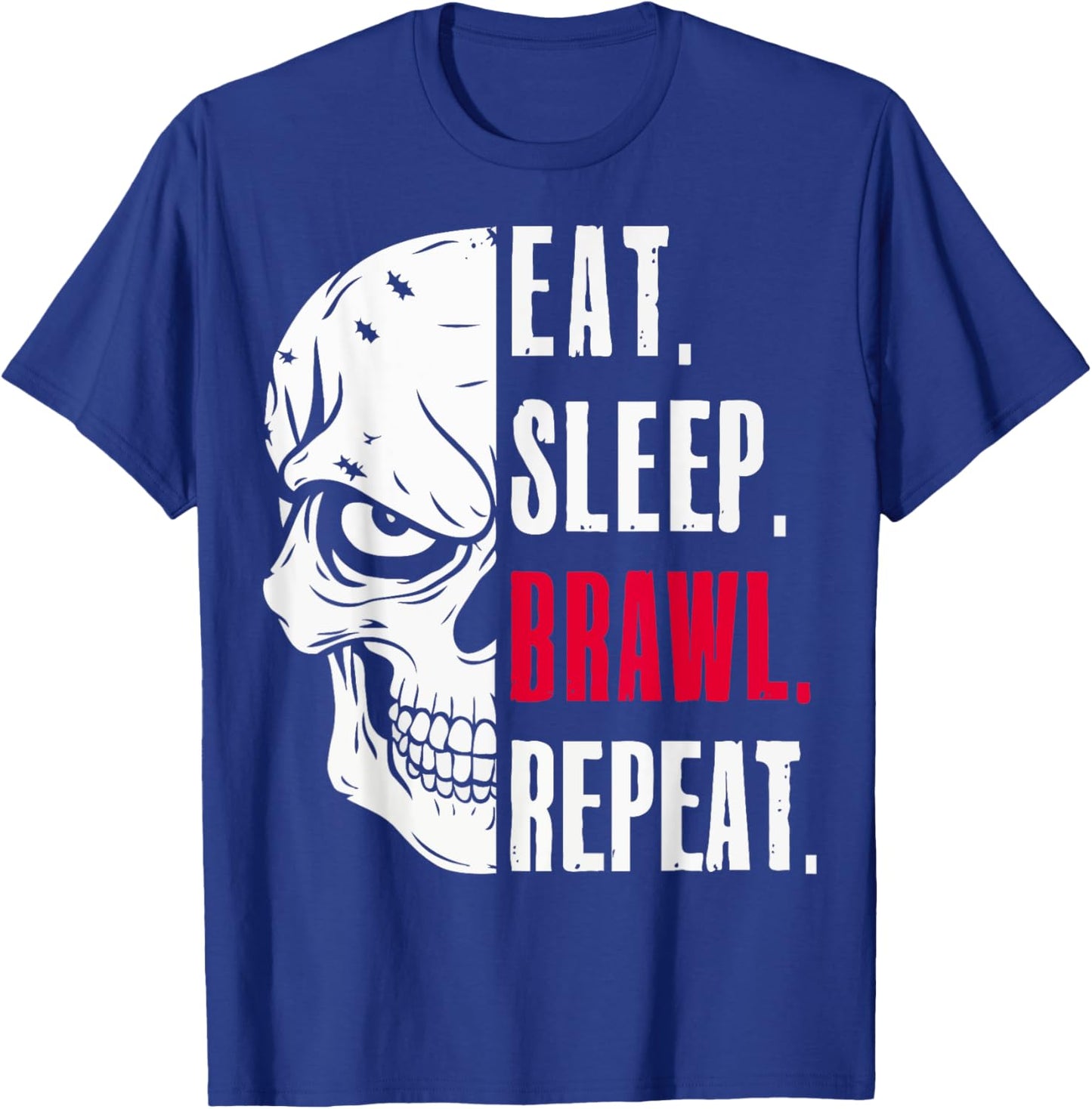 Eat Sleep Brawl Repeat Funny Video Gamer Gaming T-Shirt - T-Shirt | Royal