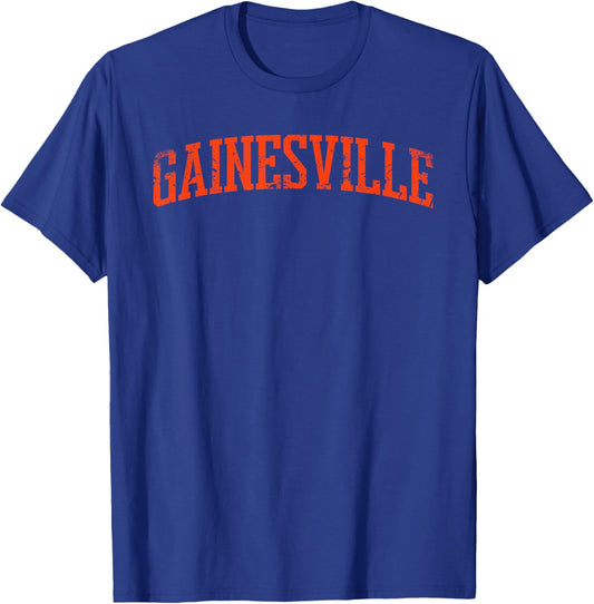 Gainesville, FL - Throwback Design - Vintage Worn Classic T-Shirt - T-Shirt | Royal