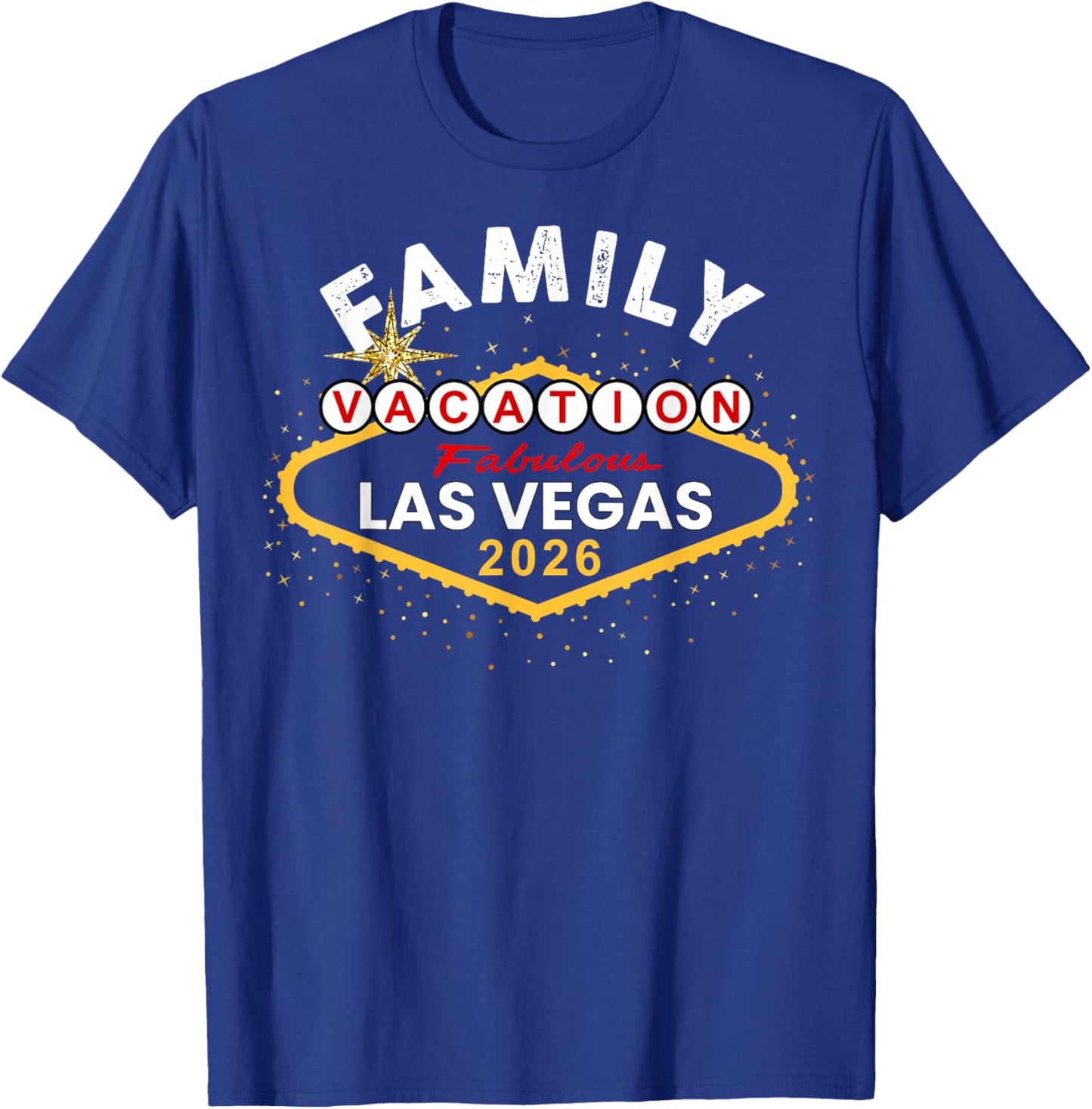 Family Vacay Squad Trip Vegas Family Vacation Las Vegas 2026 T-Shirt - T-Shirt | Royal