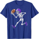 American Football Skeleton Player Funny Halloween Men Boys T-Shirt - T-Shirt | Royal