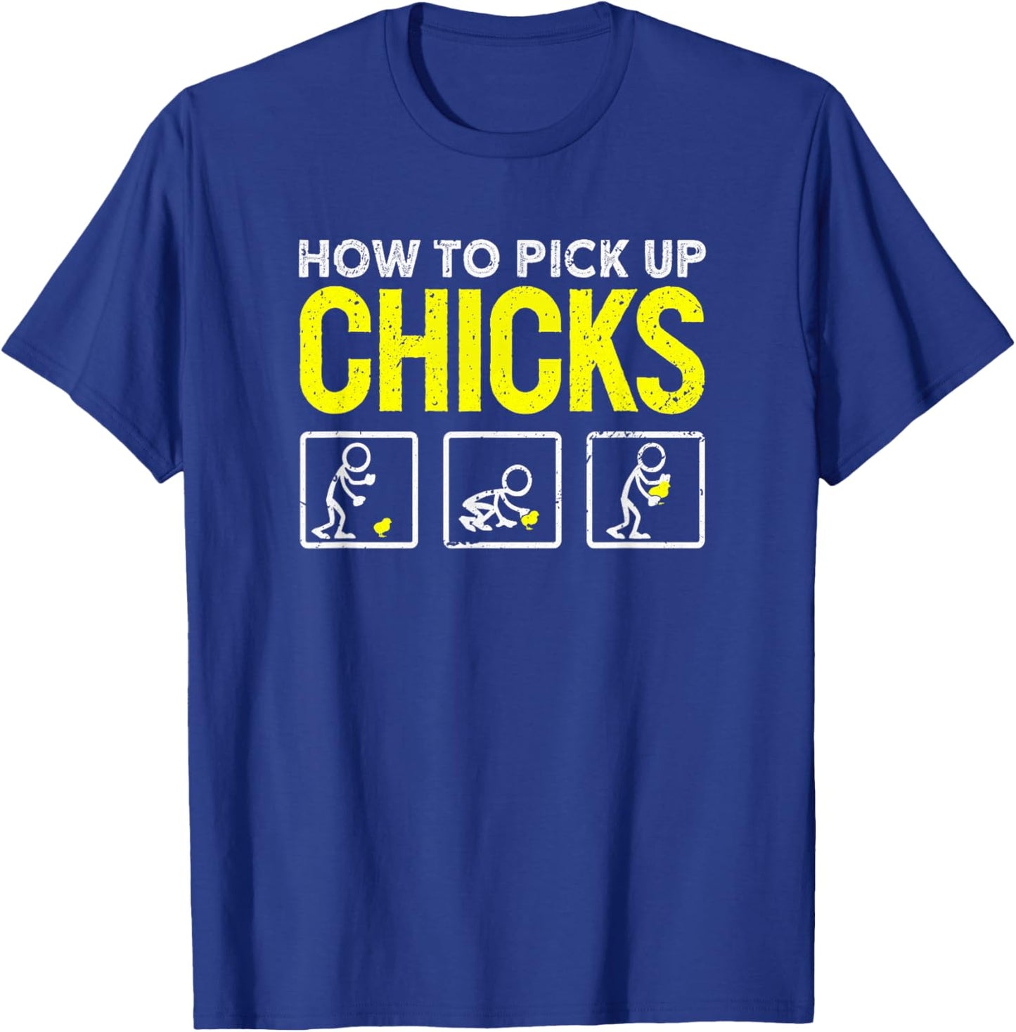 How To Pick Up Chicks Funny Kids Easter T-Shirt - T-Shirt | Royal