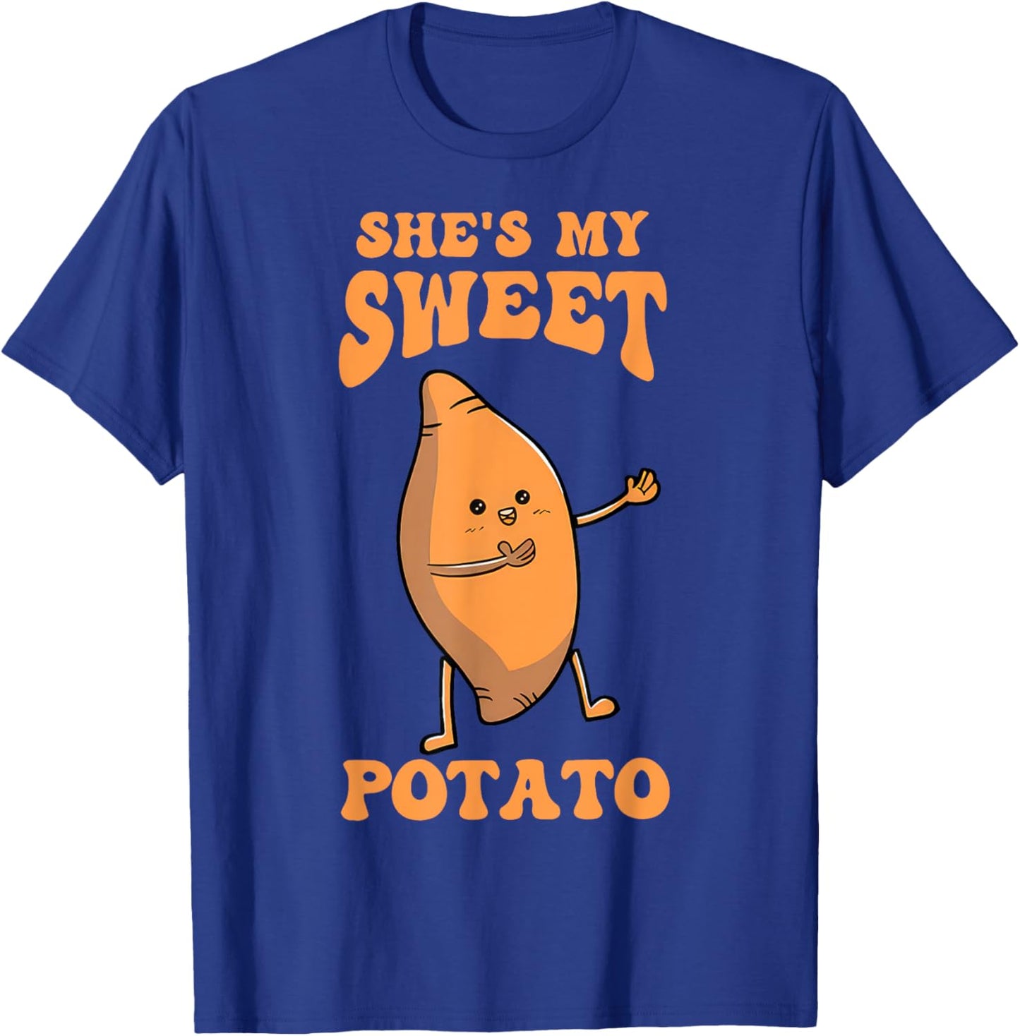 Thanksgiving Matching Couple She's My Sweet Potato I Yam T-Shirt - T-Shirt | Royal