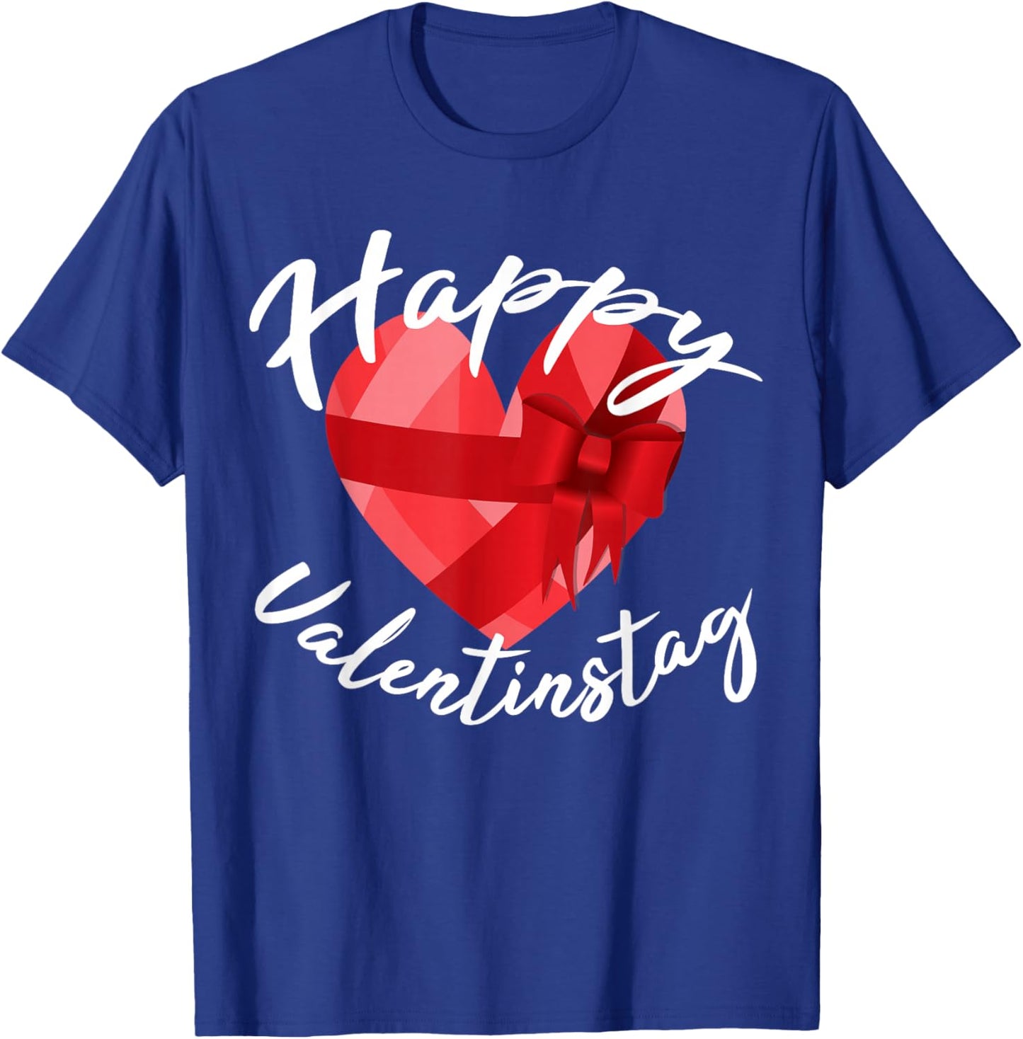 Cute Heart Husband Wife Girlfriend In Saying Happy Valentine's Day T-Shirt - T-Shirt | Royal