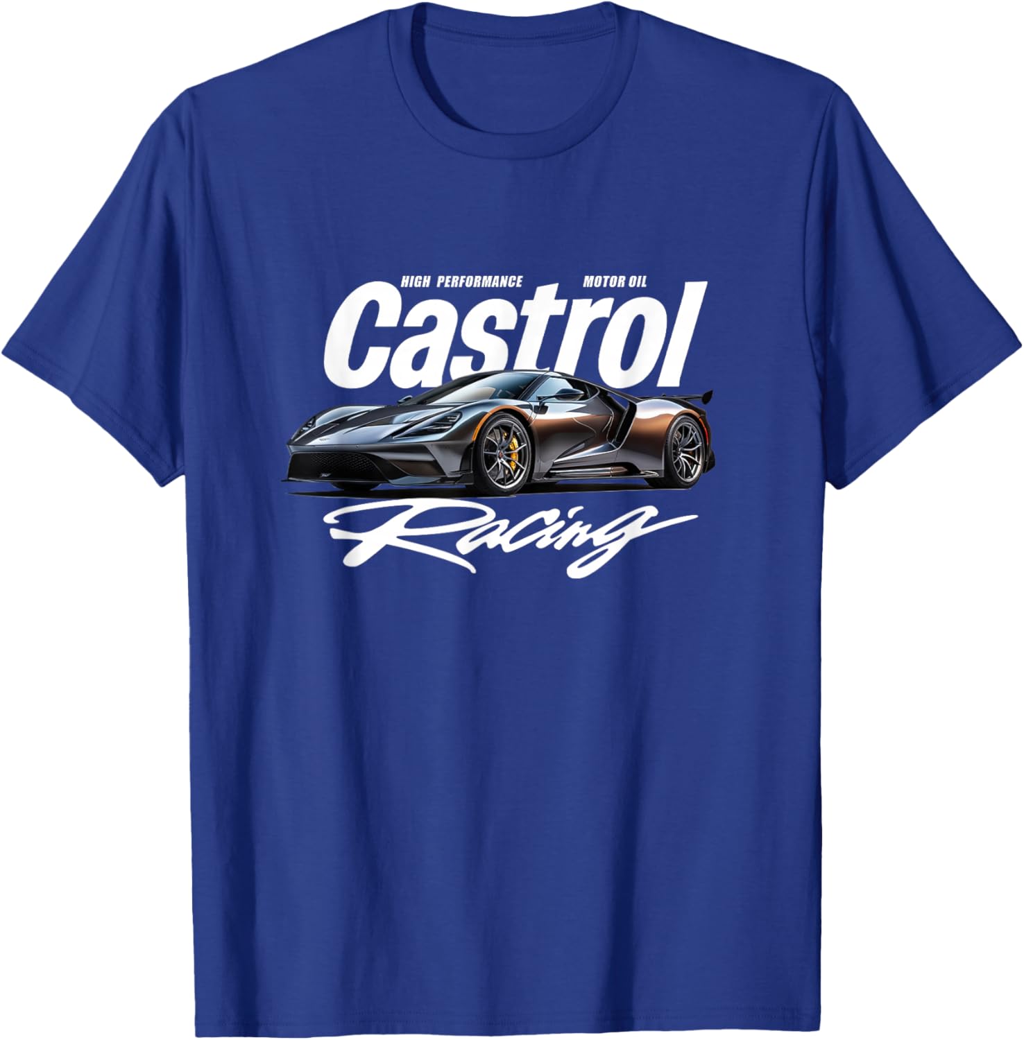 Sleek Race Car Graphic PAPL3548 T-Shirt - T-Shirt | Royal