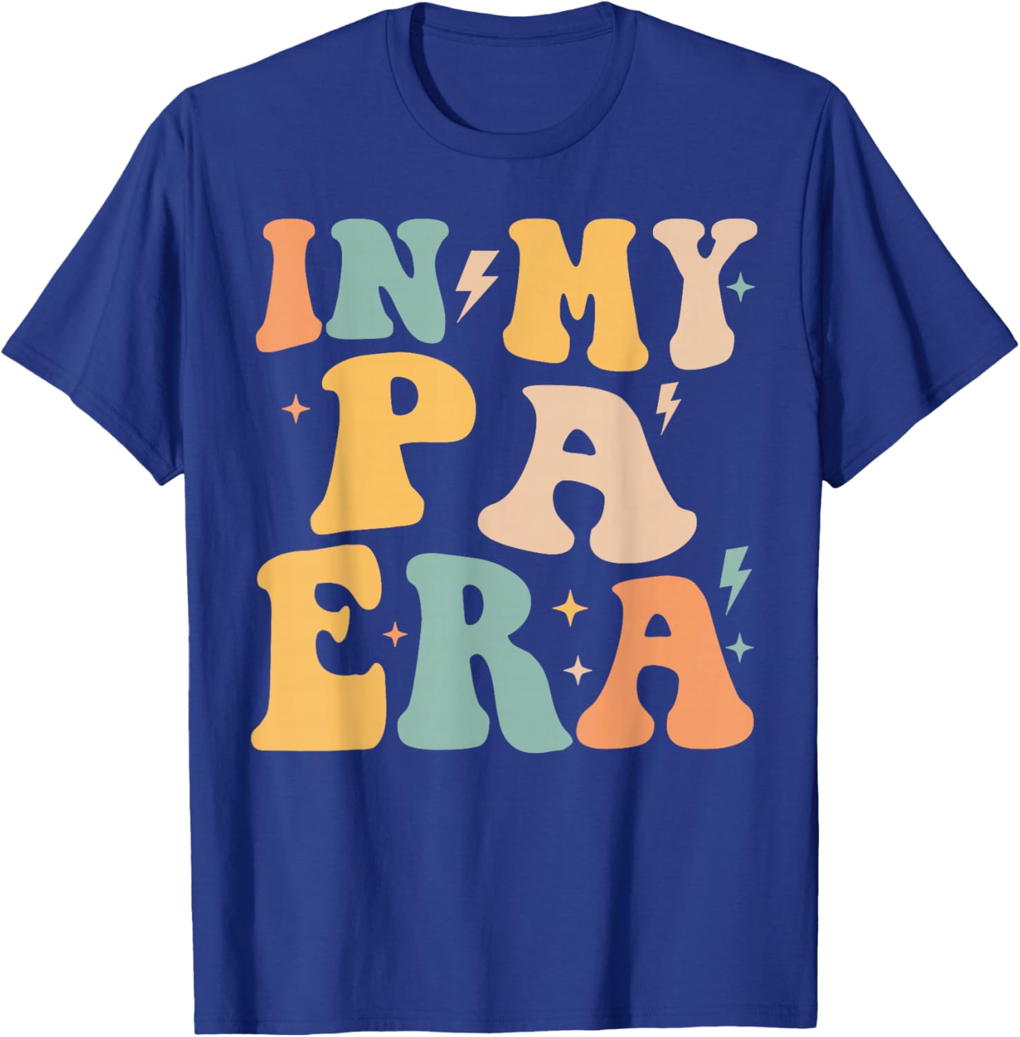 Retro Groovy In My Pa Era Father's Day T-Shirt - T-Shirt | Royal