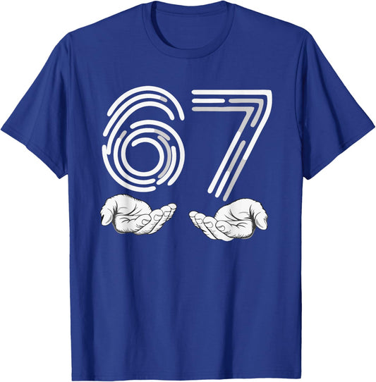 67 Shirt, Funny Shirts 67 Kid Meme Six Seven Graphic T-Shirt - T-Shirt | Royal