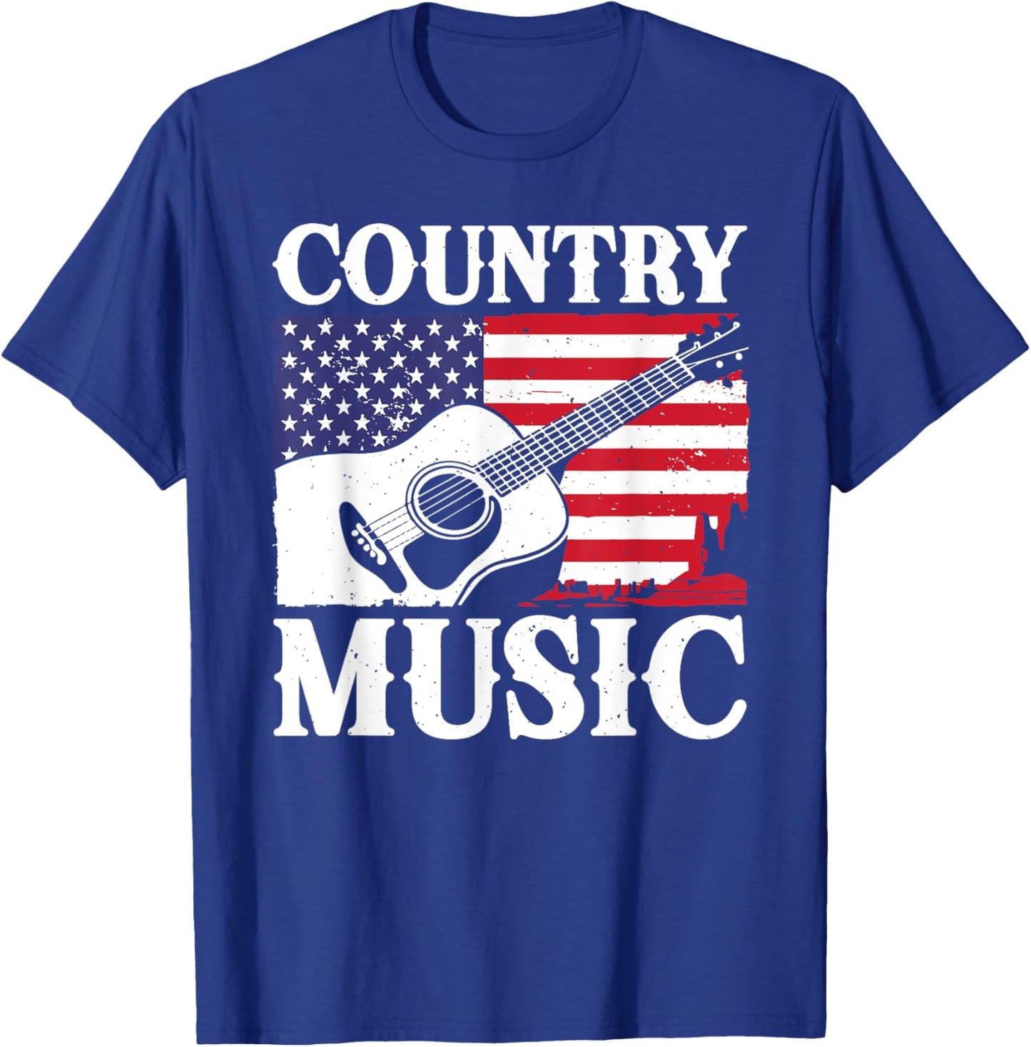Cool Country Music Art Women Classic Country Music T-Shirt - T-Shirt | Royal