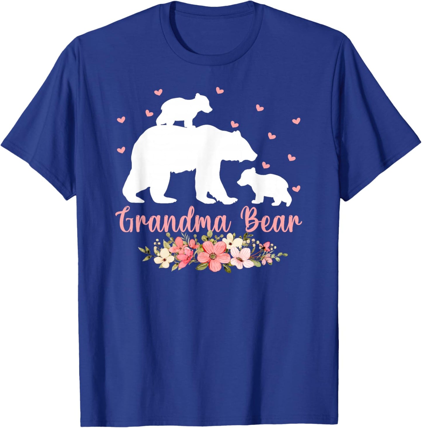 Grandma Bear Matching Family Floral Bear Grandma Mothers Day T-Shirt - T-Shirt | Royal