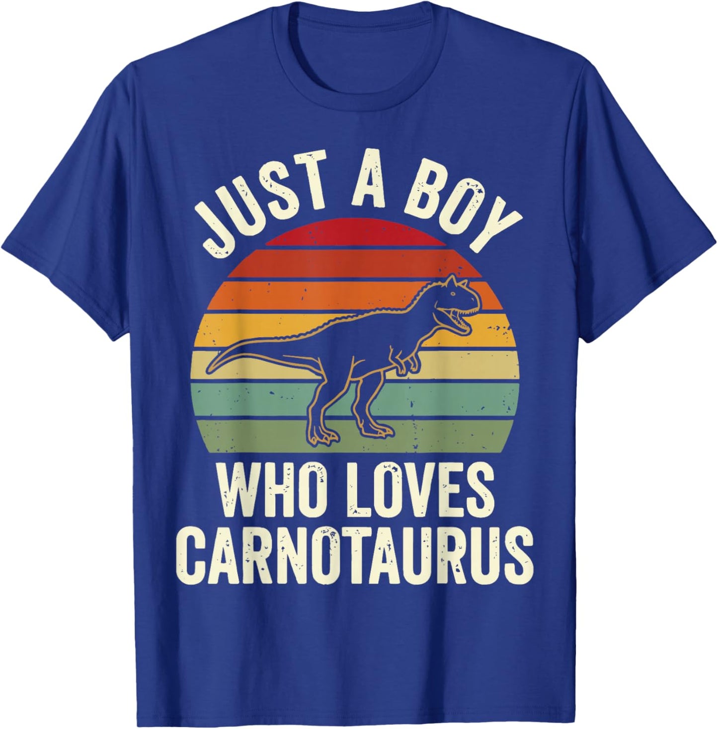Just A Boy Who Loves Carnotaurus T-Shirt - T-Shirt | Royal