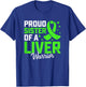 Support Liver Transplant - Proud Sister of a Liver Warrior T-Shirt - T-Shirt | Royal