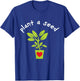 Earth Day Plant A Seed Tree Planting Lover Earth Day Seed T-Shirt - T-Shirt | Royal