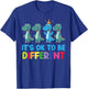 Autism Awareness Dinosaur Kid Boys It is Ok To Be Different T-Shirt - T-Shirt | Royal