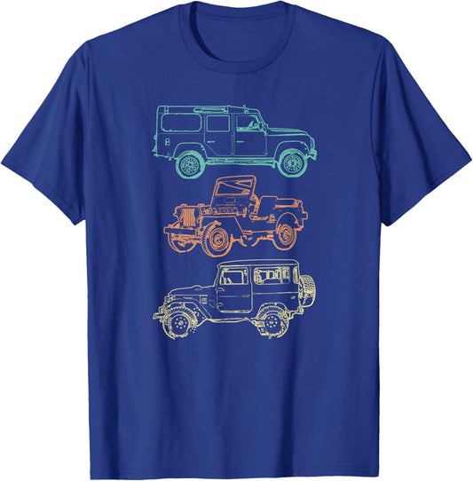 Mountain Offroading Outdoors Men Women Classic Car Off-Road T-Shirt - T-Shirt | Royal