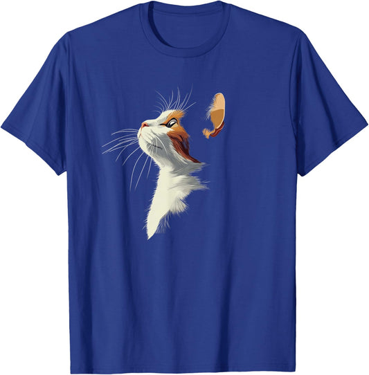 Beautiful Girls Illustration Art Calico Cat Lover T-Shirt - T-Shirt | Royal