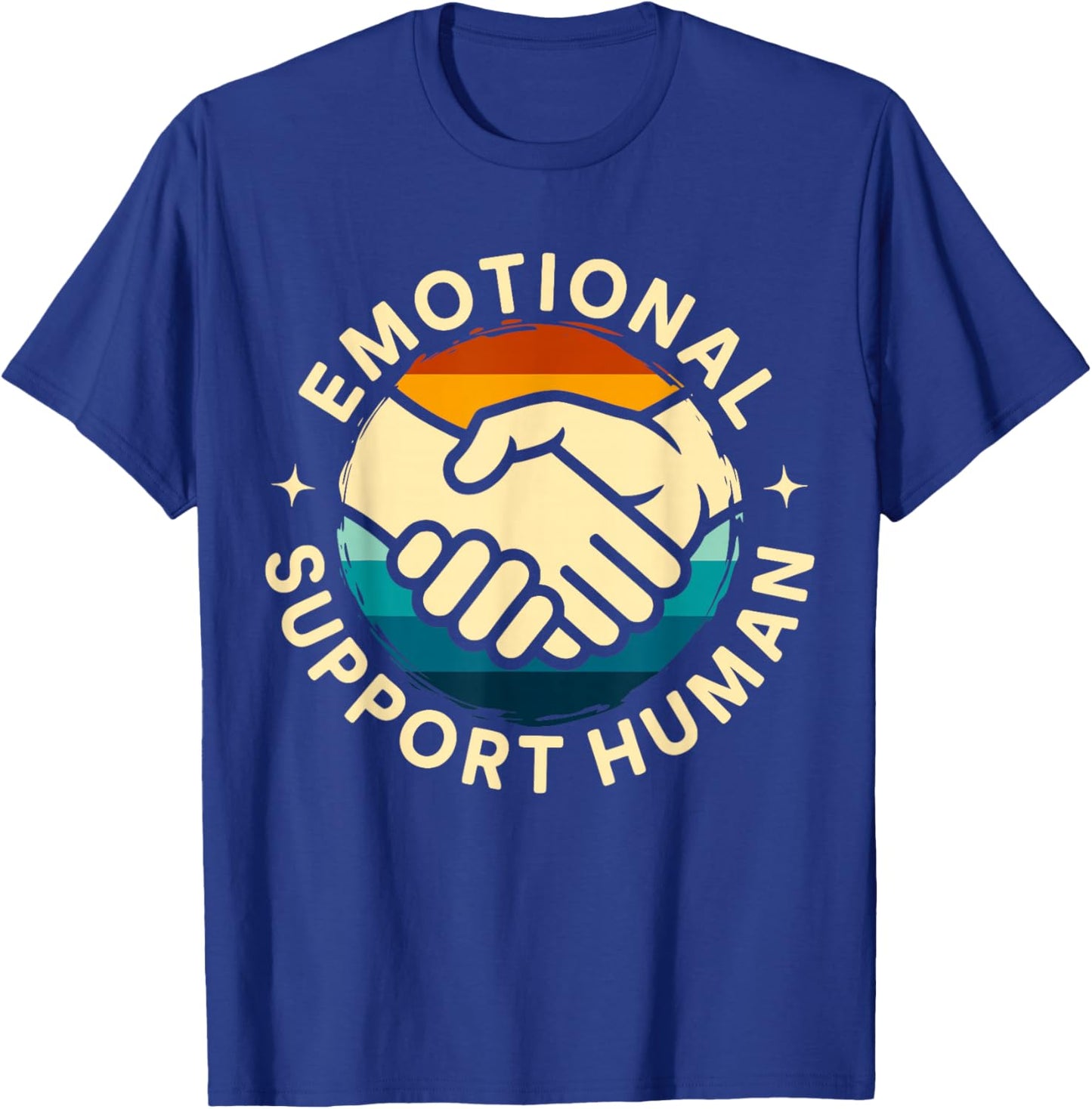 Emotional Support Human Mental Health Therapist Counselor T-Shirt - T-Shirt | Royal