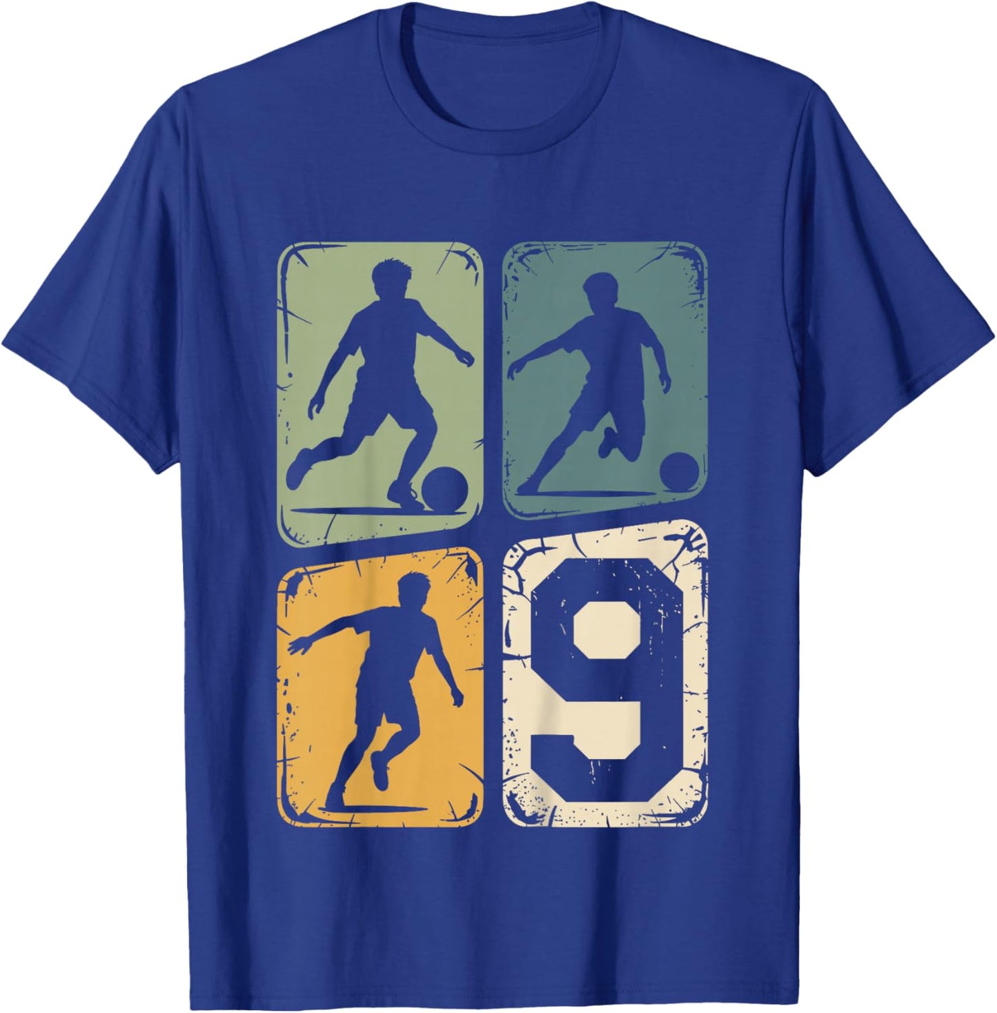 9. Geburtstag Junge Fußball Ball Jungs Fußballer 9 Jahre T-Shirt - T-Shirt | Royal