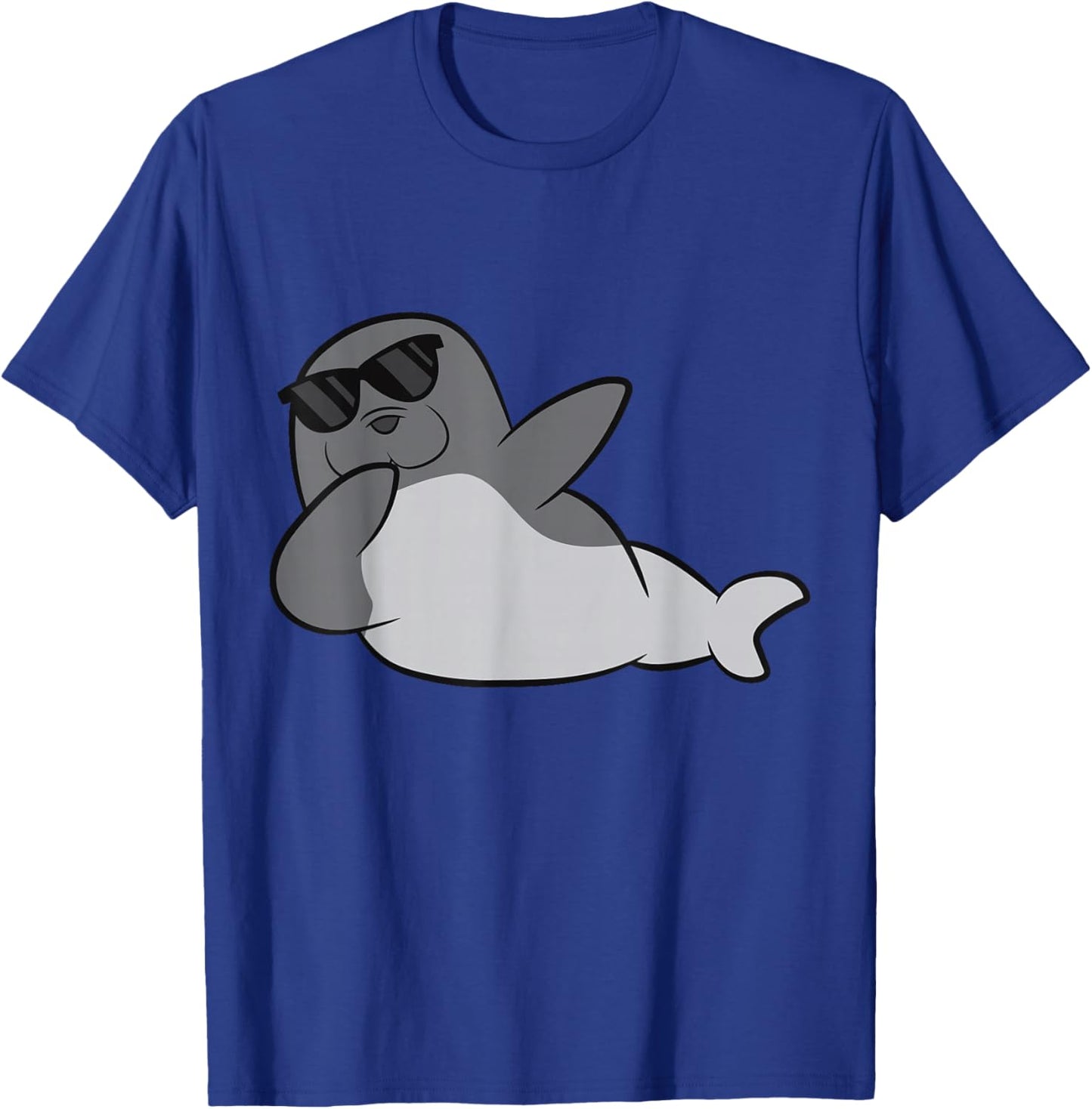 Dabbing Seal Cute Seal T-Shirt - T-Shirt | Royal