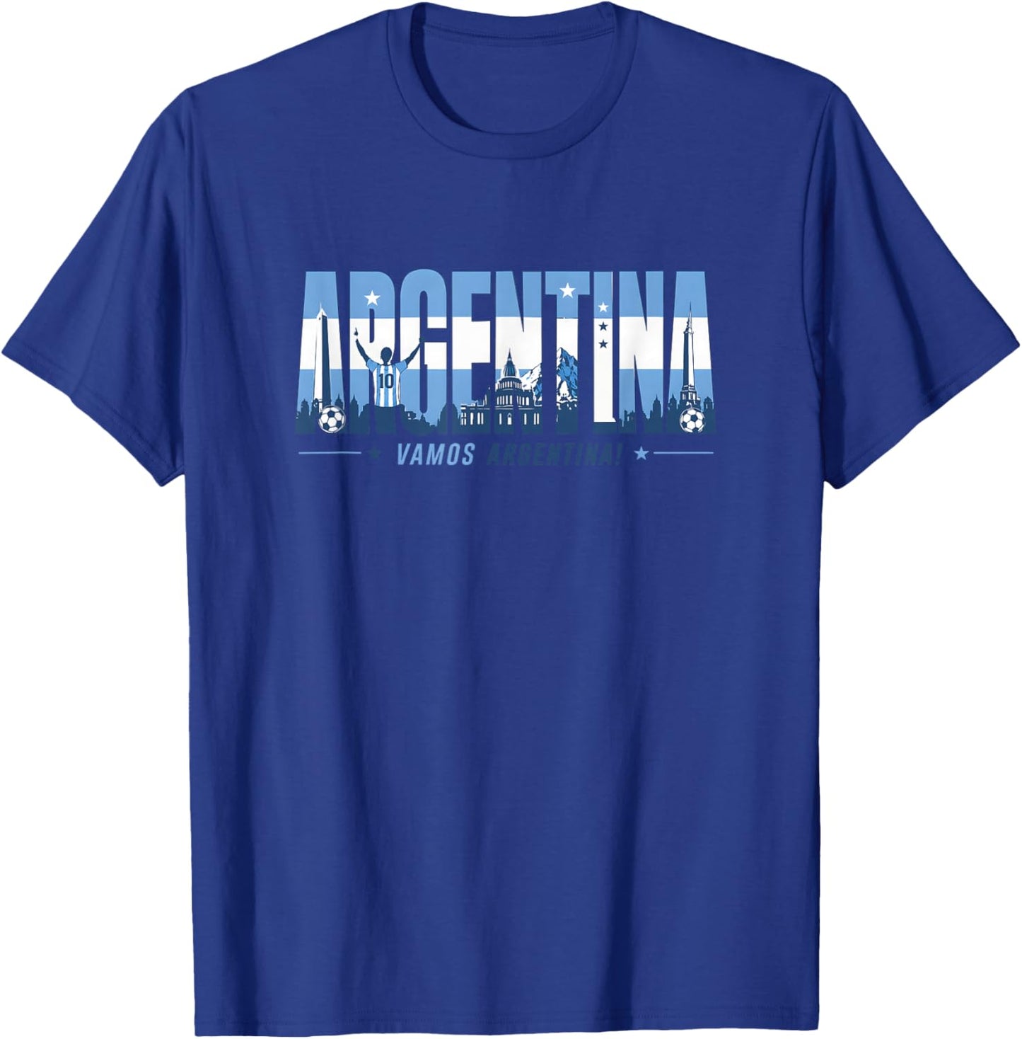 Argentinien Fußball Vamos Argentinien Fußball 2026 Fan Design T-Shirt - T-Shirt | Royal