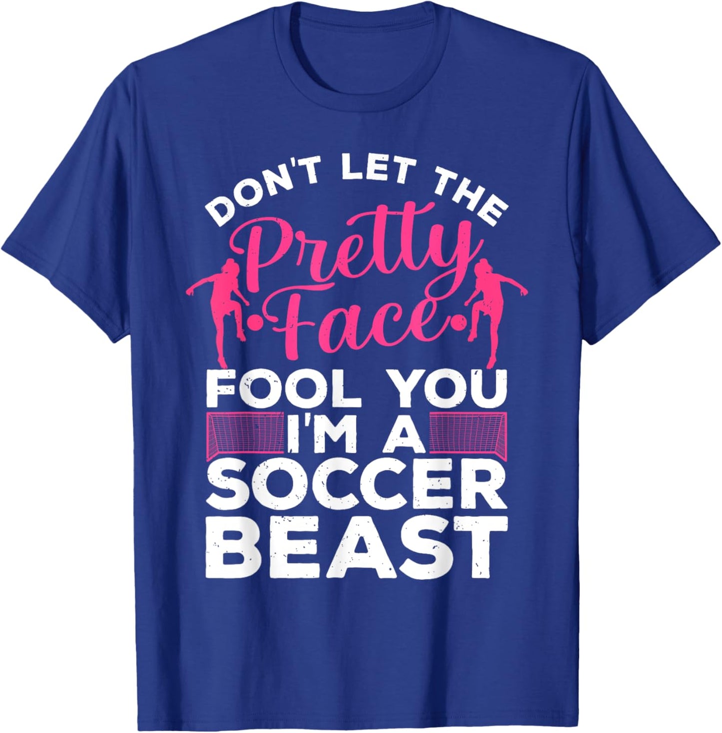 Funny Soccer Art Girls Soccer Player Soccer Lover T-Shirt - T-Shirt | Royal